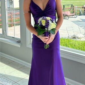 Elegant Purple Evening Gown
